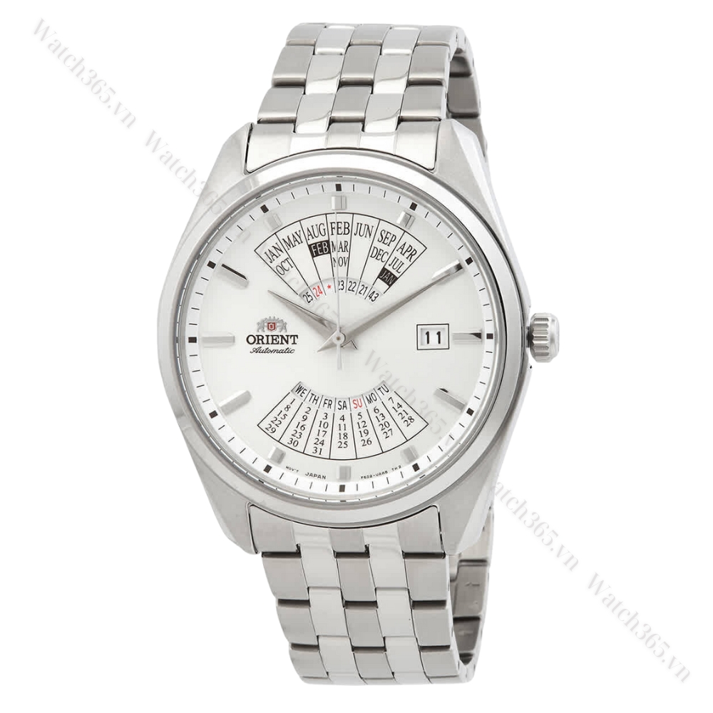 ORIENT CONTEMPORARY MULTI YEAR CALENDAR RA-BA0004S10B - NAM - KÍNH KHOÁNG - DÂY KIM LOẠI - AUTOMATIC - SIZE 43.5MM - MÁY NHẬT