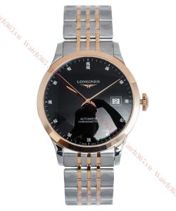 LONGINES L2.820.5.57.7 - NAM - KÍNH SAPPHIRE - DÂY KIM LOẠI - AUTOMATIC - SIZE 38.5MM - MÁY THỤY SỸ