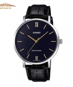 CASIO MTP-VT01L-1BUDF - NAM - KÍNH KHOÁNG - DÂY DA - PIN - SIZE 40MM - MÁY NHẬT