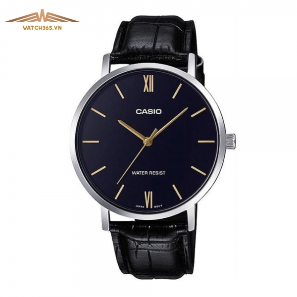 CASIO MTP-VT01L-1BUDF - NAM - KÍNH KHOÁNG - DÂY DA - PIN - SIZE 40MM - MÁY NHẬT