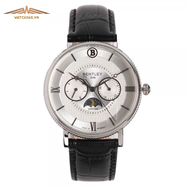 BENTLEY BL1865-30MWWB - NAM - KÍNH SAPPHIRE - DÂY DA - PIN - SIZE 40MM - MÁY ĐỨC