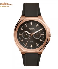 FOSSIL EVANSTON MULTIFUNCTION SILICONE BQ2612 - NAM - KÍNH KHOÁNG - DÂY CAO SU - PIN - SIZE 42MM - MÁY HOA KỲ