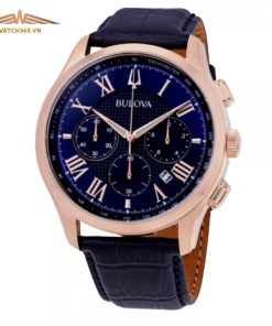 BULOVA CHRONOGRAPH 97B170 - NAM - KÍNH KHOÁNG - DÂY DA - PIN - SIZE 45.5MM - MÁY THỤY SỸ