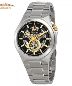 BULOVA SKELETON 98A224 - NAM - KÍNH SAPPHIRE - DÂY KIM LOẠI - AUTOMATIC - SIZE 46MM - MÁY THỤY SỸ