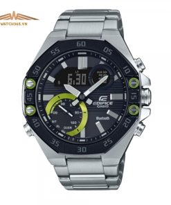 CASIO EDIFICE ECB-10DB-1A - NAM - KÍNH KHOÁNG - DÂY KIM LOẠI - PIN - SIZE 45.5MM - MÁY NHẬT