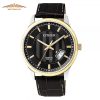 CITIZEN QUARTZ BLACK BI1054-12E - NAM - KÍNH KHOÁNG - DÂY DA - PIN - SIZE 42MM - MÁY NHẬT