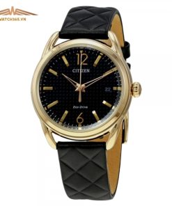 CITIZEN FE6083-13E - NỮ - KÍNH KHOÁNG - DÂY DA - ECO DRIVE - SIZE 34MM - MÁY NHẬT