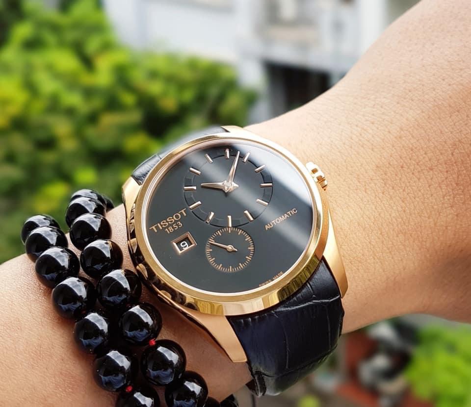 TISSOT COUTURIER T035.428.36.051.00 - NAM - KÍNH SAPPHIRE - DÂY DA - AUTOMATIC - SIZE 39MM - MÁY THỤY SỸ - Ảnh 4