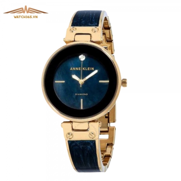 ANNE KLEIN AK2512NVGB - NỮ - KÍNH KHOÁNG - DÂY KIM LOẠI - PIN - SIZE 34MM - MÁY HOA KỲ