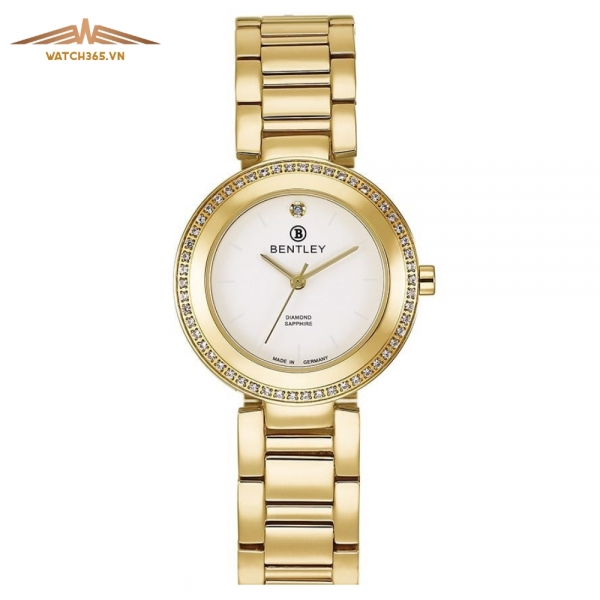 BENTLEY BL1858-102LKCI - NỮ - KÍNH SAPPHIRE - DÂY KIM LOẠI - PIN - SIZE 32MM - MÁY ĐỨC