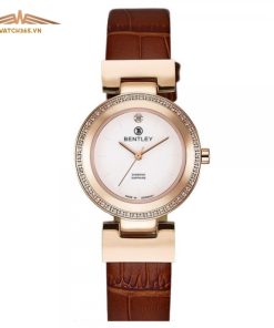 BENTLEY BL1858-102LRCD - NỮ - KÍNH SAPPHIRE - DÂY DA - PIN - SIZE 32MM - MÁY ĐỨC