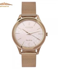 CITIZEN EM0503-83X  - NỮ - KÍNH KHOÁNG - DÂY KIM LOẠI - ECO DRIVE - SIZE 32MM - MÁY NHẬT