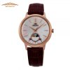 ORIENT SUN AND MOON RA-KB0002A10B - NỮ - KÍNH KHOÁNG - DÂY DA - PIN - SIZE 34MM - MÁY NHẬT