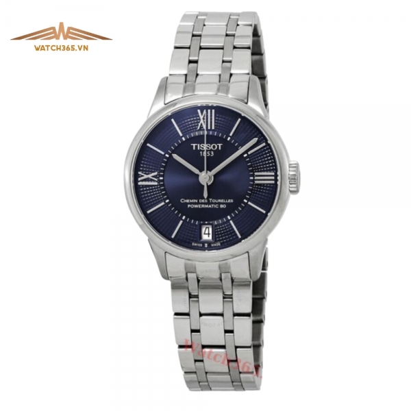 TISSOT CHEMINDES TOURELLES T099.207.11.048.00 - NỮ - KÍNH SAPPHIRE - DÂY KIM LOẠI - AUTOMATIC - SIZE 32MM - MÁY THỤY SỸ