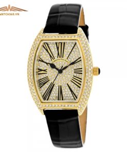 CHRISTIAN VAN SANT ELEGANT BLACK LEATHER CV4842 - NỮ - KÍNH KHOÁNG - DÂY DA - PIN - SIZE 36MM - MÁY HOA KỲ