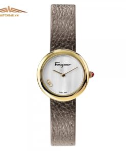 SALVATORE FERRAGAMO FOREVER LEATHER SFNL00220 - NỮ - KÍNH SAPPHIRE - DÂY DA - PIN - SIZE 28MM - MÁY ITALIA