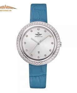 SRWATCH SL5006.4302BL - NỮ - KÍNH SAPPHIRE - DÂY DA - PIN - SIZE 34MM - MÁY NHẬT