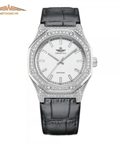 SRWATCH SL99993.4102GLA - NỮ - KÍNH SAPPHIRE - DÂY DA - PIN - SIZE 36MM - MÁY NHẬT