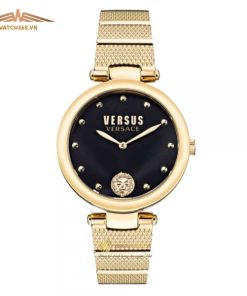 VERSACE VERSUS LOS FELIZ VSP1G0621 - NỮ - KÍNH KHOÁNG - DÂY KIM LOẠI - PIN - SIZE 34MM - MÁY ITALIA
