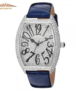 CHRISTIAN VAN SANT ELEGANT SILVER LEATHER CV4821 - NỮ - KÍNH KHOÁNG - DÂY DA - PIN - SIZE 36MM - MÁY HOA KỲ