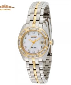 CITIZEN PALADION EW1594-55D - NỮ - KÍNH KHOÁNG - DÂY KIM LOẠI - ECO DRIVE - SIZE 26MM - MÁY NHẬT