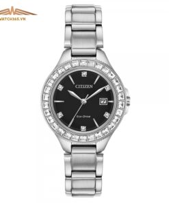 CITIZEN SILHOUETTE CLASSIC FE1190-53E - NỮ - KÍNH KHOÁNG - DÂY KIM LOẠI - ECO DRIVE - SIZE 31MM - MÁY NHẬT