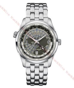 HAMILTON JAZZMASTER GMT H32605181 - NAM - KÍNH SAPPHIRE - DÂY KIM LOẠI - AUTOMATIC - SIZE 42MM - MÁY THỤY SỸ
