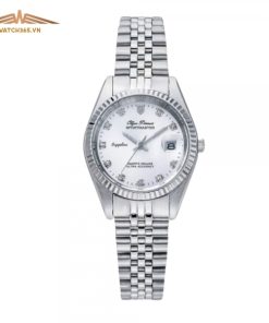 OLYM PIANUS OP68322S-T - NỮ - KÍNH SAPPHIRE - DÂY KIM LOẠI - PIN - SIZE 26MM - MÁY NHẬT
