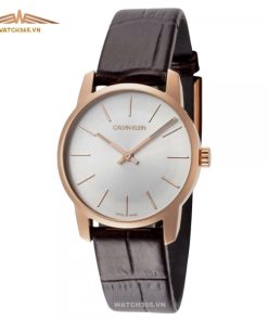 CALVIN KLEIN K2G23620 - NỮ - KÍNH KHOÁNG - DÂY DA - PIN - SIZE 32MM - MÁY THỤY SỸ