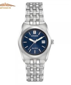 CITIZEN CORSO EW2290-54L - NỮ - KÍNH KHOÁNG - DÂY KIM LOẠI - ECO DRIVE - SIZE 28MM - MÁY NHẬT