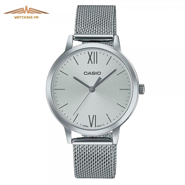 CASIO LTP-E157M-7ADF - NỮ - KÍNH KHOÁNG - DÂY KIM LOẠI - PIN - SIZE 32MM - MÁY NHẬT