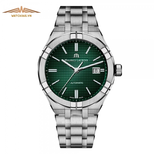 MAURICE LACROIX AIKON AI6008-SS002-630-1 - NAM - KÍNH SAPPHIRE - DÂY KIM LOẠI - AUTOMATIC - SIZE 42MM - MÁY THỤY SỸ