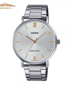 CASIO MTP-VT01D-7BUDF - NAM - KÍNH KHOÁNG - DÂY KIM LOẠI - PIN - SIZE 40MM - MÁY NHẬT