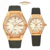 OLYM PIANUS OP990-45ADGK-GL-T & OP990-45DLR-GL-T - ĐỒNG HỒ ĐÔI - KÍNH SAPPHIRE - DÂY CAO SU - AUTOMATIC - SIZE 42&34 mm - MÁY NHẬT