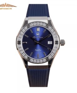 OLYM PIANUS OP990-45DGS-GL-X - NỮ - KÍNH SAPPHIRE - DÂY CAO SU - PIN - SIZE 34MM - MÁY NHẬT