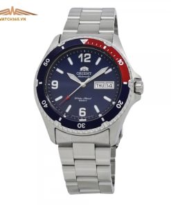 ORIENT MAKO PEPSI II FAA02009D9 - NAM - KÍNH KHOÁNG - DÂY KIM LOẠI - AUTOMATIC - SIZE 41.5MM - MÁY NHẬT