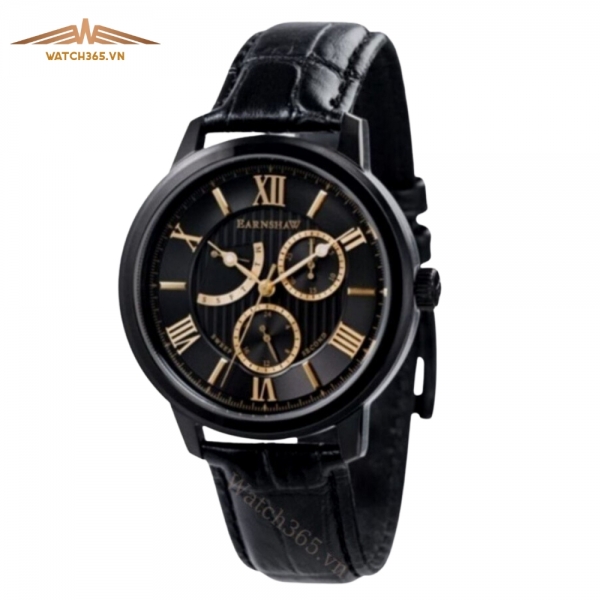 THOMAS EARNSHAW CORNWALL MULTI FUNCTION ES-8060-05 - NAM - KÍNH KHOÁNG - DÂY DA - PIN - SIZE 42MM - MÁY ANH QUỐC