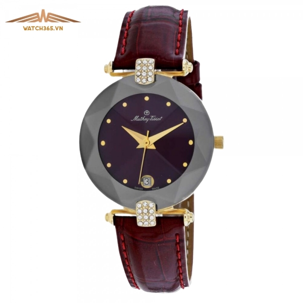MATHEY TISSOT PYRAMIDE P314M - NỮ - KÍNH KHOÁNG - DÂY DA - PIN - SIZE 33MM - MÁY THỤY SỸ