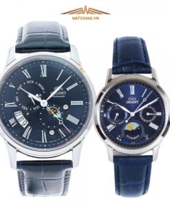 ORIENT SUN&MOON RA-AK0011D10B & RA-KA0004L00B GEN 3 (2021) - ĐỒNG HỒ ĐÔI - KÍNH SAPPHIRE - DÂY DA - AUTOMATIC - SIZE 42.5&35 MM - MÁY NHẬT