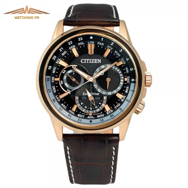 CITIZEN BU2023-12E - NAM - KÍNH KHOÁNG - DÂY DA - ECO DRIVE - SIZE 44MM - MÁY NHẬT