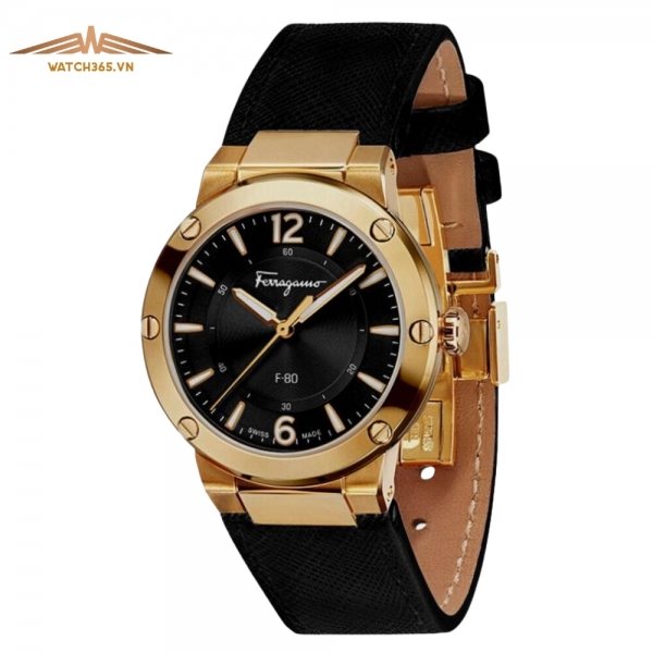 SALVATORE FERRAGAMO F-80 SSFDP00118 - NỮ - KÍNH SAPPHIRE - DÂY DA - PIN - SIZE 34MM - MÁY ITALIA