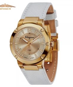 SALVATORE FERRAGAMO F-80 SFDP00218 - NỮ - KÍNH SAPPHIRE - DÂY DA - PIN - SIZE 34MM - MÁY ITALIA