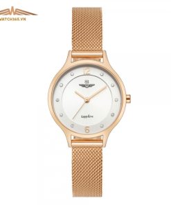 SRWATCH SL1605.1302TE - NỮ - KÍNH SAPPHIRE - DÂY KIM LOẠI - PIN - SIZE 30MM - MÁY NHẬT