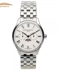FREDERIQUE CONSTANT MOONPHASE FC-260WR5B6B  - NAM - KÍNH SAPHIRE - DÂY KIM LOẠI - PIN - SIZE 40MM - MÁY THỤY SỸ