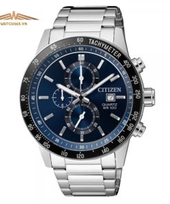 CITIZEN CHRONOGRAPH AN3600-59L - NAM - KÍNH KHOÁNG - DÂY KIM LOẠI - PIN - SIZE 44MM - MÁY NHẬT
