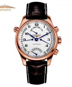 LONGINES MASTER RETROGRADE 18K ROSE GOLD L2.715.8.78.3 - NAM - KÍNH SAPPHIRE - DÂY DA - AUTOMATIC - SIZE 41MM - MÁY THỤY SỸ