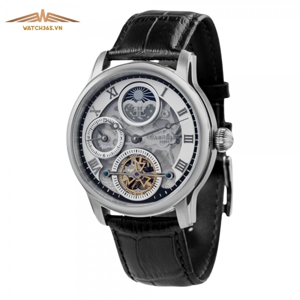 THOMAS EARNSHAW LONGITUDE SKELETON ES-8063-01 - NAM - KÍNH KHOÁNG - DÂY DA - AUTOMATIC - SIZE 44MM - MÁY ANH QUỐC