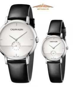 CALVIN KLEIN K9H2X1C6 & K9H2Y1C6 - ĐỒNG HỒ ĐÔI - KÍNH KHOÁNG - DÂY DA - PIN - SIZE 43&32 MM - MÁY THUỴ SỸ