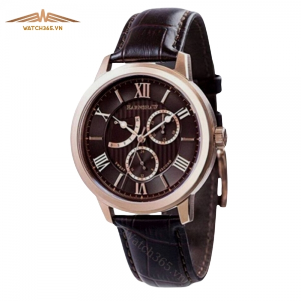 THOMAS EARNSHAW CORNWALL MULTI FUNCTION ES-8060-04 - NAM - KÍNH KHOÁNG - DÂY DA - PIN - SIZE 42MM - MÁY ANH QUỐC