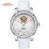 TISSOT LADY HEART FLOWER T050.207.17.117.05 - NỮ - KÍNH SAPPHIRE - DÂY DA - AUTOMATIC- SIZE 35MM - MÁY THỤY SỸ
